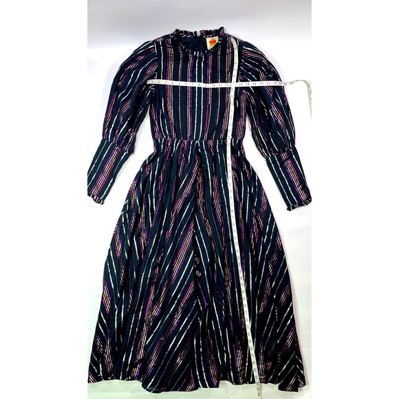 FARM Rio Striped Maxi Dress - Black and Purple - Picture 6 of 10